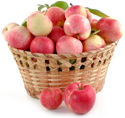Abbildung von Äpfeln im Korb