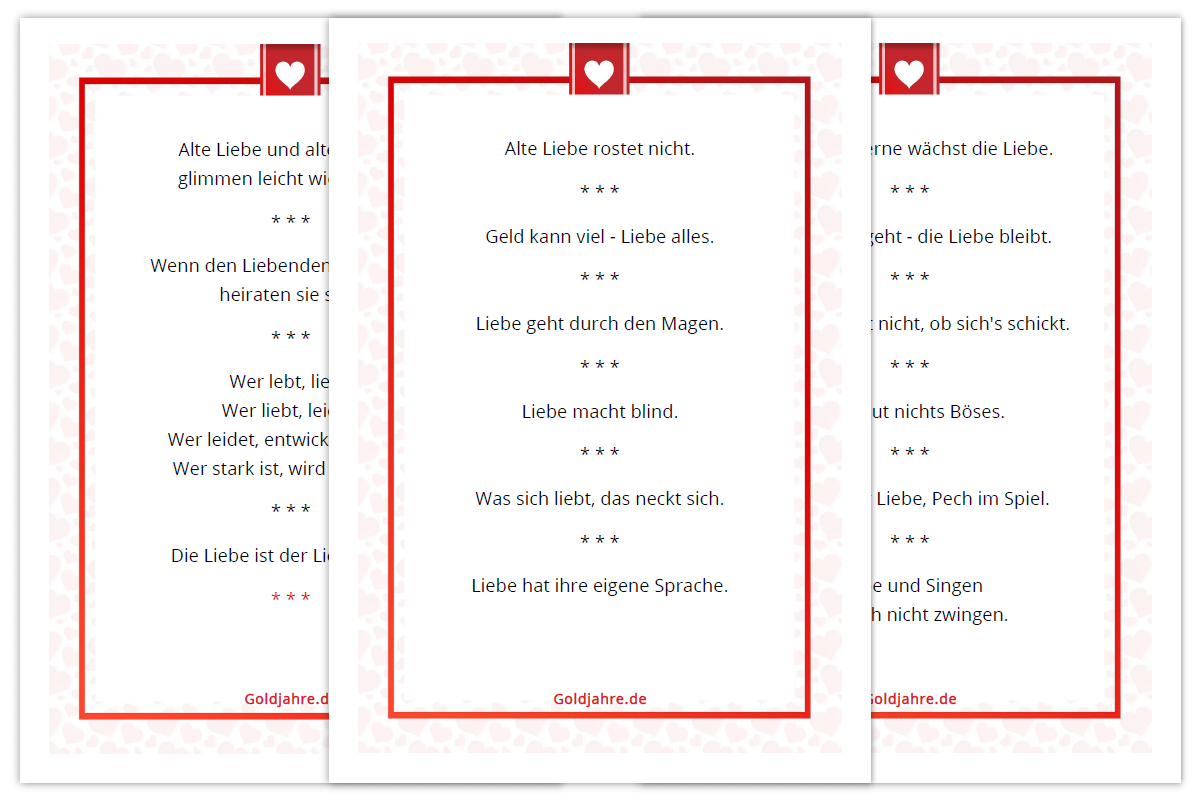 PDF von Sprichwörter und Lebensweisheiten über die Liebe